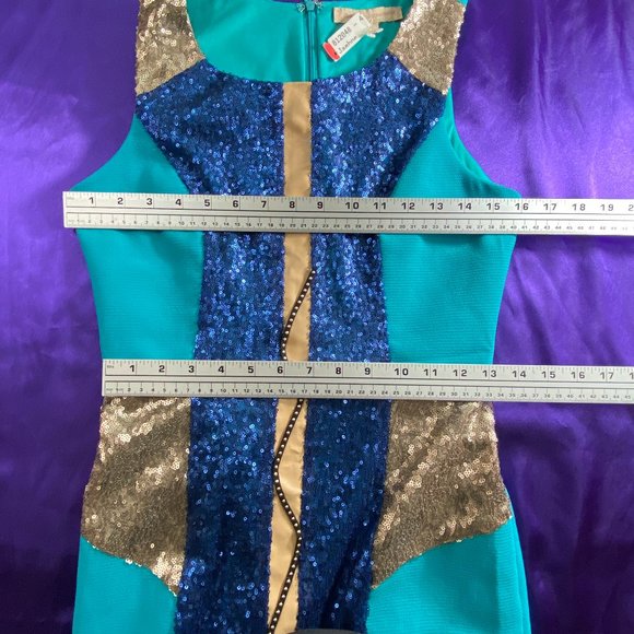 ๐Champagne & Strawberry - Anthro Anthropologie Sequin Mini Semi Formal Dress - Picture 11 of 15